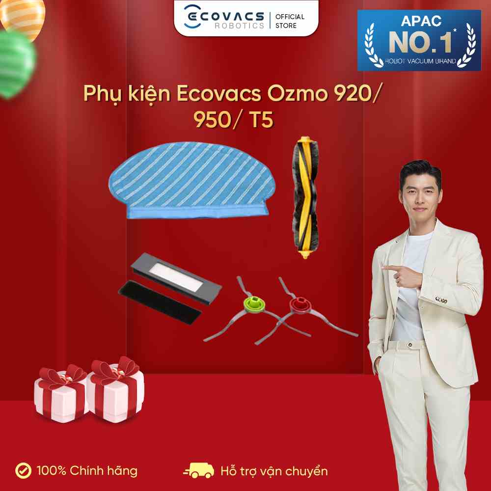 Phụ kiện thay thế Robot hút bụi Ecovacs ozmo 920/950/T5 - Hàng chính hãng