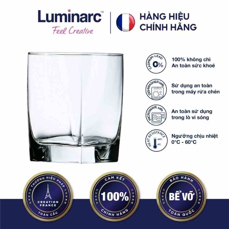 [Mã BMLTA35 giảm đến 35K đơn 99K] Bộ 6 Ly Thuỷ Tinh Thấp Luminarc Sterling 200ml- LUSTG2516