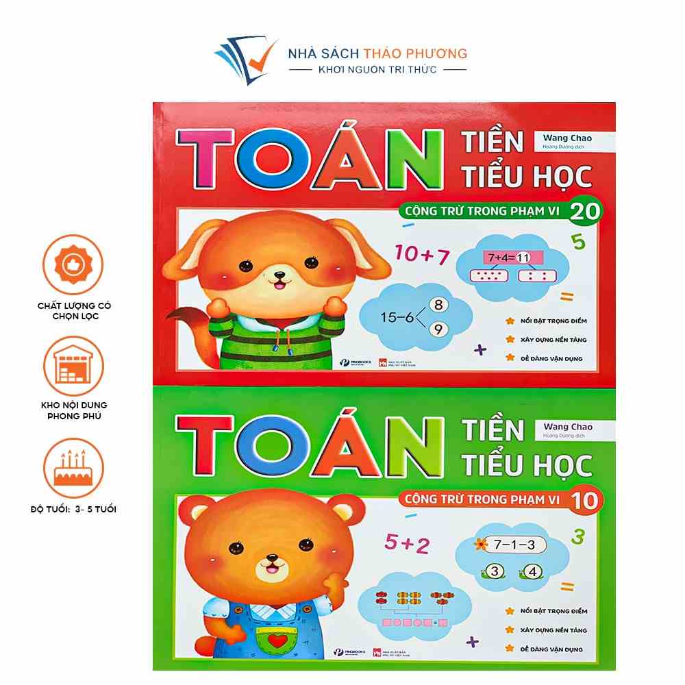 Sách - Toán tiền tiểu học bổ sung kiến thức cho trẻ trước khi vào lớp 1 ( Bộ 2 cuốn)