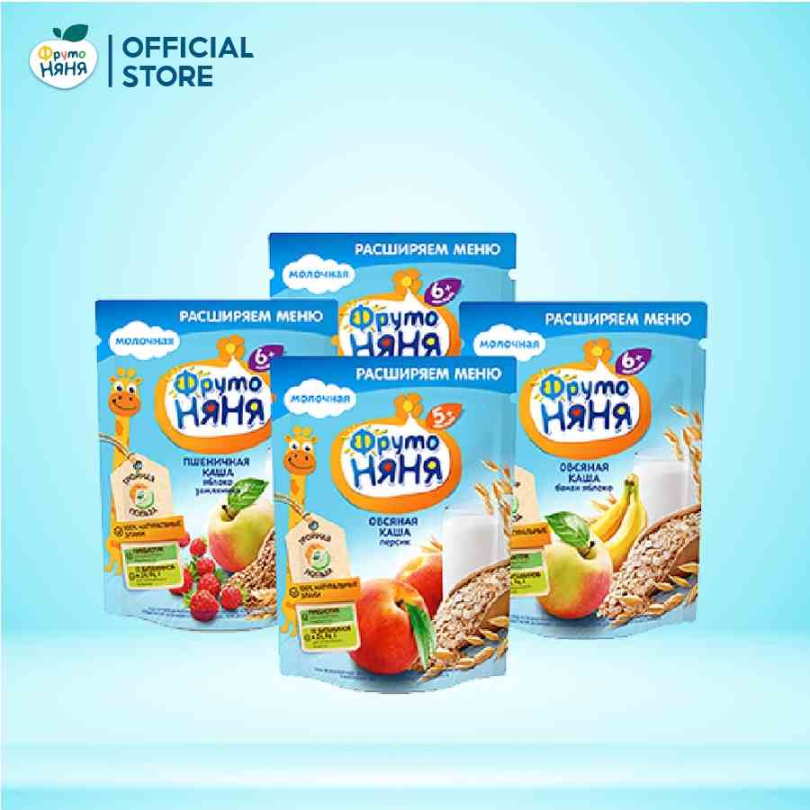 Combo 4 gói Bột ăn dặm mix vị Fruto Nyanya 200g/gói