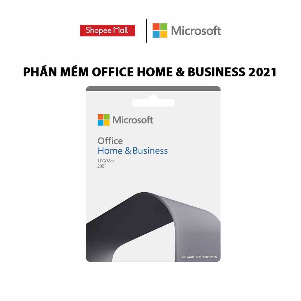 [Mã ELCL7 giảm 7% đơn 300K] Phần mềm Microsoft Office Home & Business 2021|Dành cho 1 người, 1 thiết bị