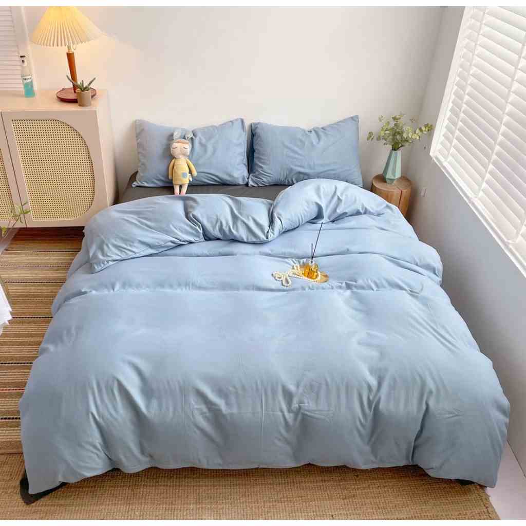 Bộ Chăn Ga Gối Cotton Tici Notag HIN BEDDING, Chất Liệu Vải Mềm Mịn Không Bai Xù, Ga Giường Đủ Kích Thước