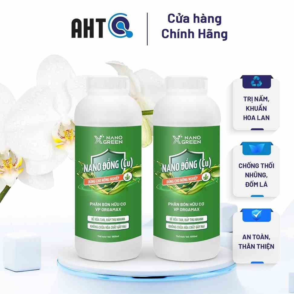 Nano đồng Nano Xgreen cung cấp vi lượng, bổ sung dưỡng chất phục hồi cây, chống giá rét (combo 2 chai 1000ml)