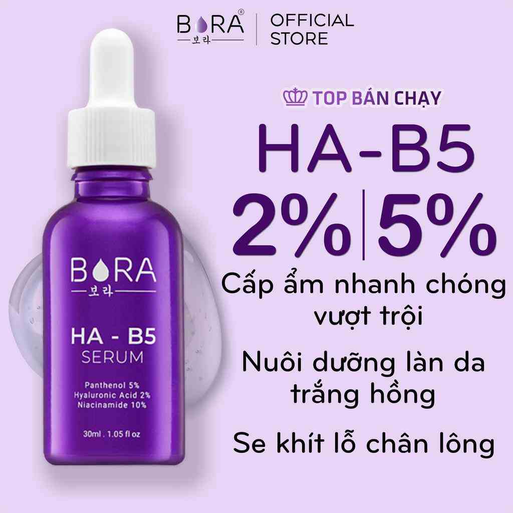 Serum Dưỡng Ẩm Nuôi Dưỡng Làn Da Trắng Hồng BORA HA - B5 Lọ 30ml