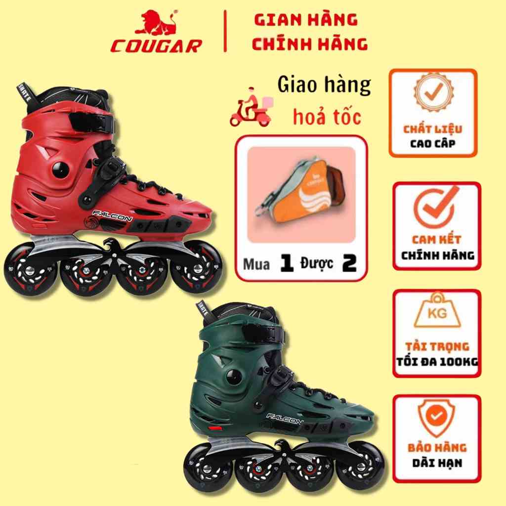 Giày Patin Cougar-Flying Eagle F6S Dành Cho Người Lớn, Tặng Kèm Túi Đựng Giày Patin Chuyên Dụng