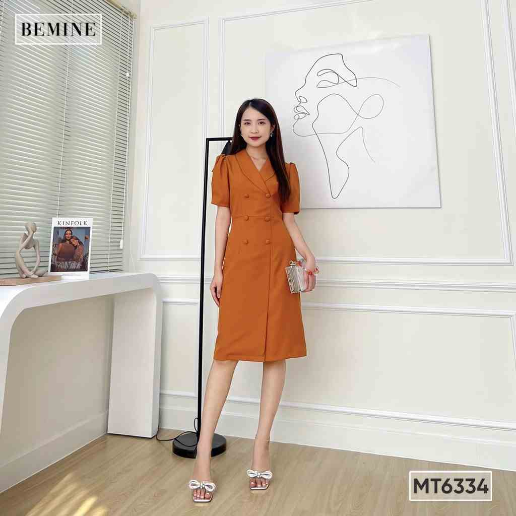 Đầm công sở cổ vest thời trang BEMINE MT6334