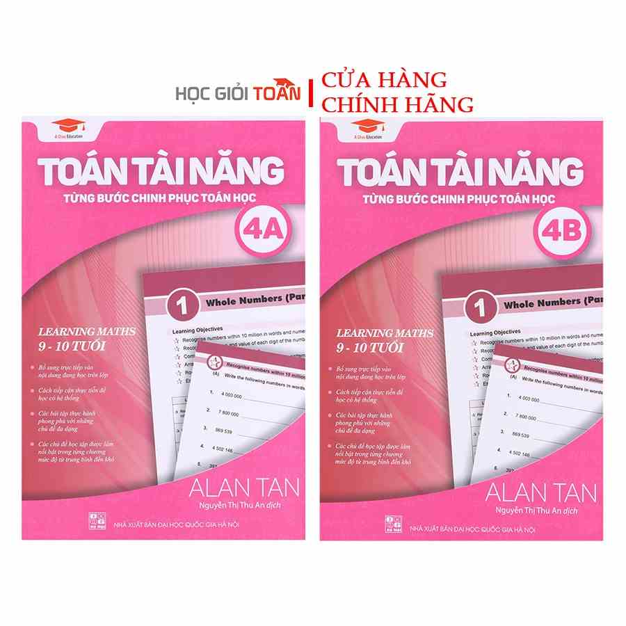 [Mã BMLTA35 giảm đến 35K đơn 99K] Sách : Toán Tài Năng 4 - Toán Lớp 4 ( Bộ 2 cuốn, 9-10 tuổi )