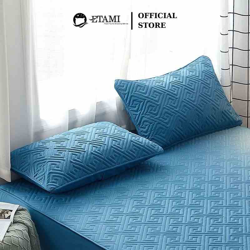 Vỏ gối nằm vỏ gối trần bông cao cấp ETAMI Cotton 100% hàn quốc kích thước 45x65cm màu trơn basic (Chọn Màu)