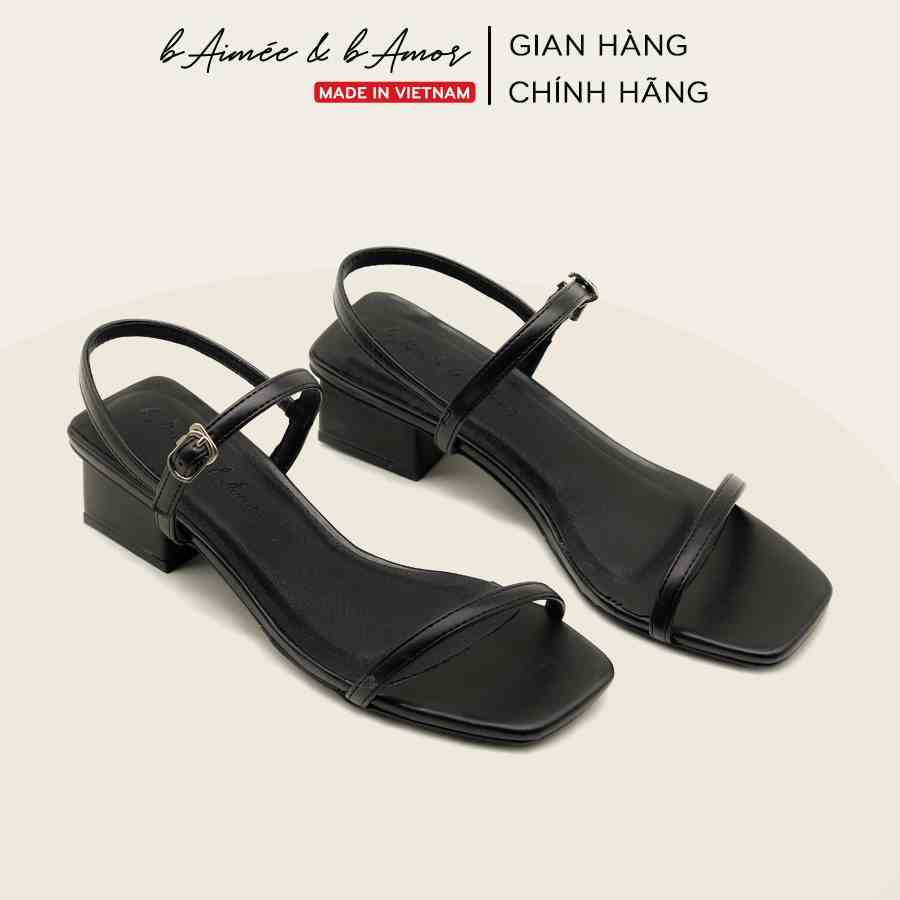 Sandal nữ cao gót 3p Grace High Sandals quai mảnh gót vuông thời trang bAimée & bAmor - MS1588