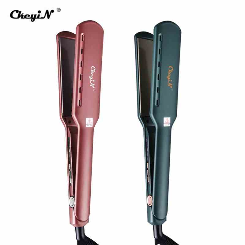 Máy duỗi tóc CKEYIN HS312 bản rộng 1.5Inch 110-240V có thể điều chỉnh nhiệt độ hỗ trợ tạo kiểu tóc