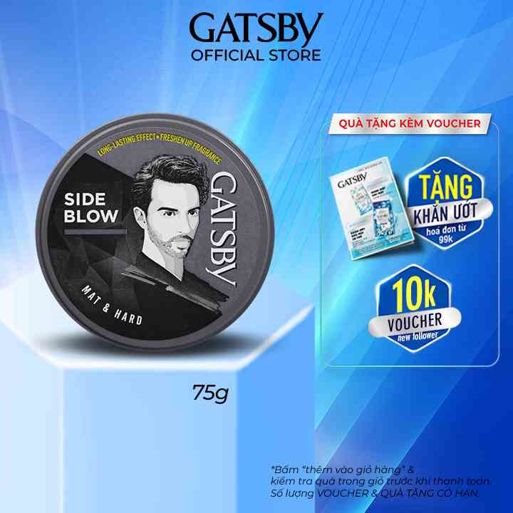 [Mã BMLTB35 giảm đến 35K đơn 99K] Wax Tạo Kiểu Tóc GATSBY STYLING WAX MAT&HARD 75g