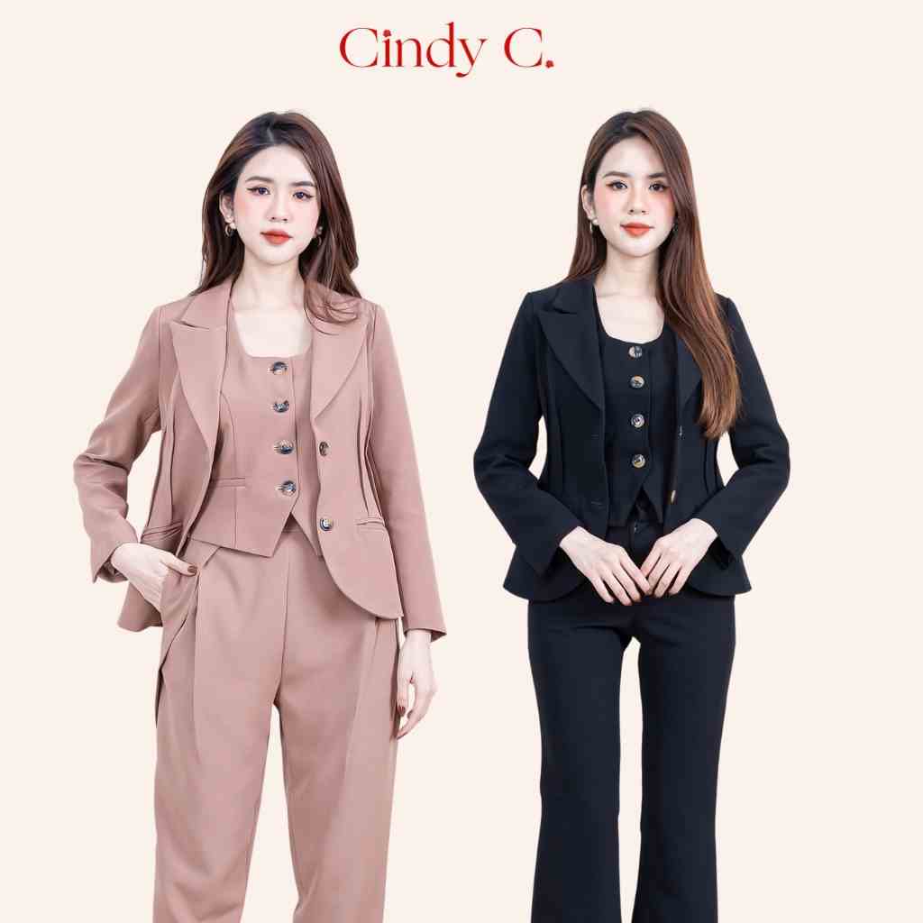 [Mã BMLTA35 giảm đến 35K đơn 99K] Áo Vest CINDY C chất liệu Tuytsi thanh lịch, phong cách công sở 898/ 878