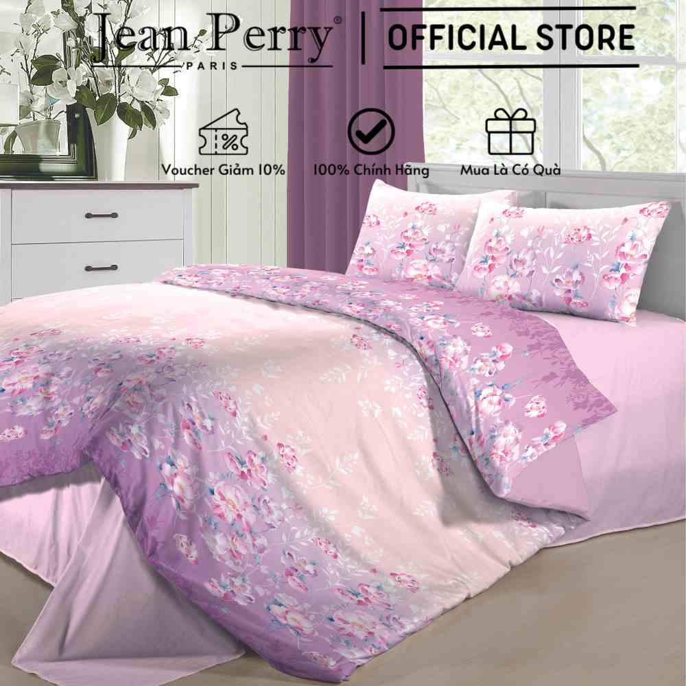 [Mã BMLTA35 giảm đến 35K đơn 99K] Bộ ga áo gối Micro Satin NV Urban Petals 1m2x2m 1m4x2m +20cm