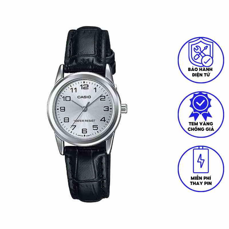 Đồng Hồ Casio Nữ Dây Da STANDARD LTP-V001L-7B chính hãng