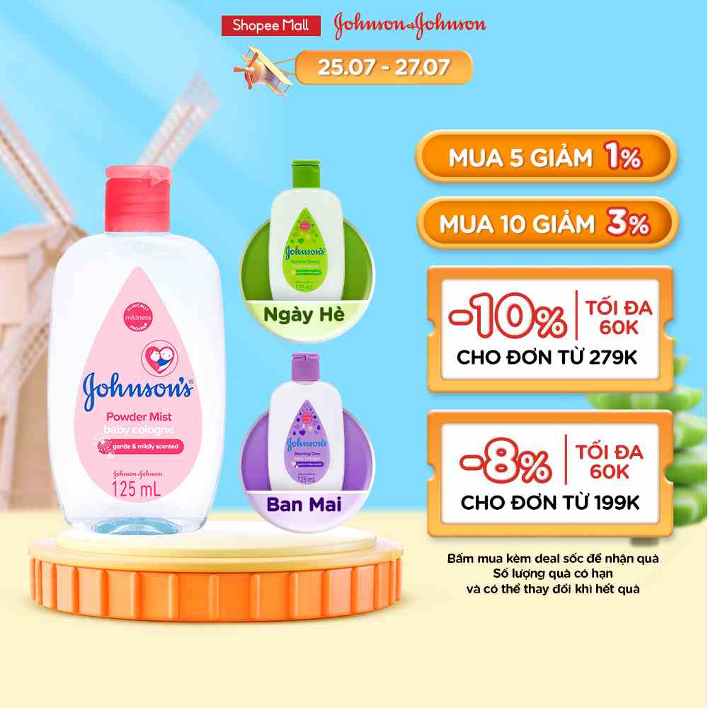 Nước hoa Johnsons Baby hương ban mai 125ml - 100809603