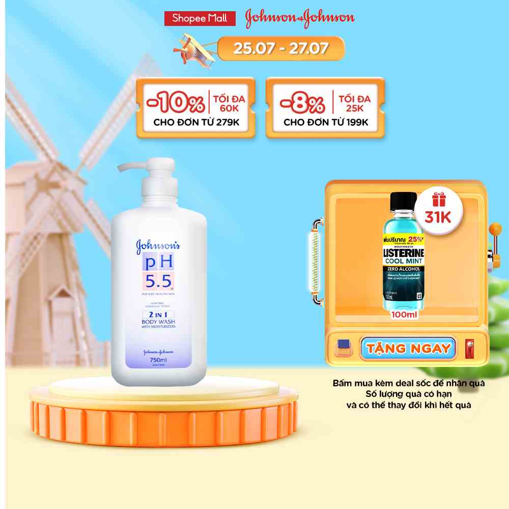 Sữa tắm Johnsons Adult dành cho người lớn - Dung tích 750ml