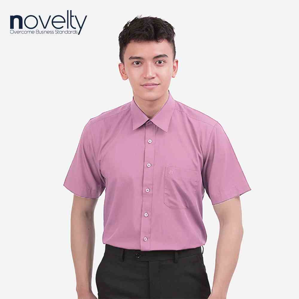 [Mã BMLTB35 giảm đến 35K đơn 99K] Áo sơ mi nam Novelty ngắn tay vạt bầu Regular fit 170282N