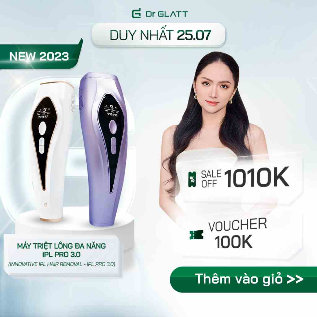 Máy Triệt Lông Vĩnh Viễn Băng Lạnh Đa Năng Trẻ Hoá Da DR GLATT IPL Pro 3.0