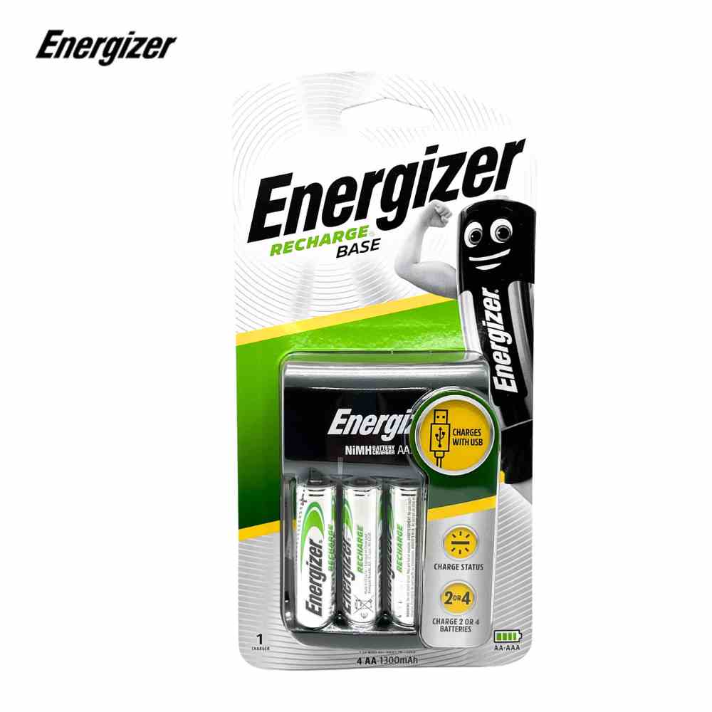 [Mã BMLTB35 giảm đến 35K đơn 99K] Bộ Sạc Kèm 4 Pin AA ENERGIZER CHVC5 - Hàng chính hãng