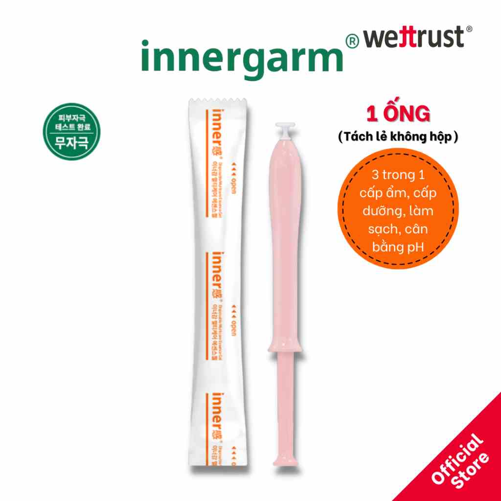 Gel Dưỡng Vùng Kín WETTRUST INNERGARM Disposable Multicare Essence Gel 1,7g x 1 Ống