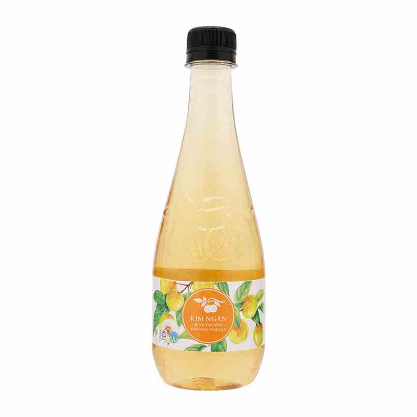 Giấm táo mèo Kim Ngân chai 450ml