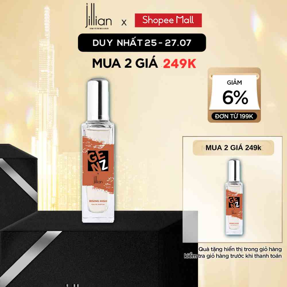 Nước hoa GenZ x Jillian Nam Rising High 35ml - tươi mới, lạc quan, vui vẻ