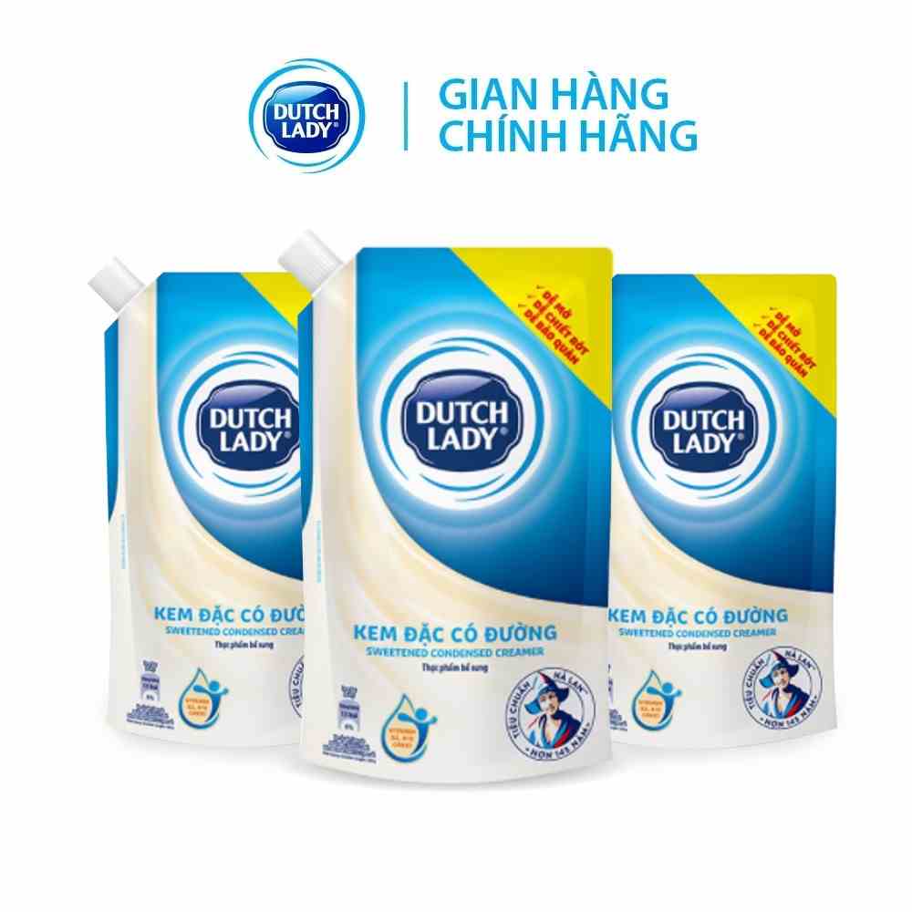 Combo 3 Túi Kem đặc có đường Dutch Lady (545g/túi)