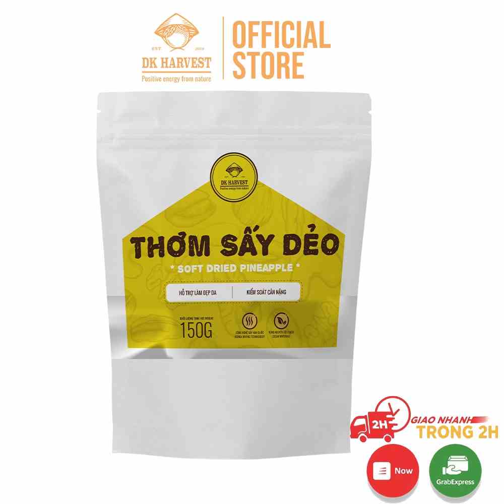 Thơm Sấy Dẻo DK Harvest - Túi 150g