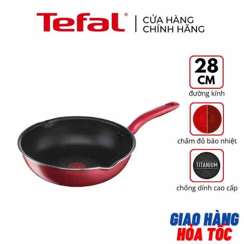 Chảo chiên sâu lòng 28cm đế từ chống dính Tefal So Chef G1358696 - Hàng chính hãng