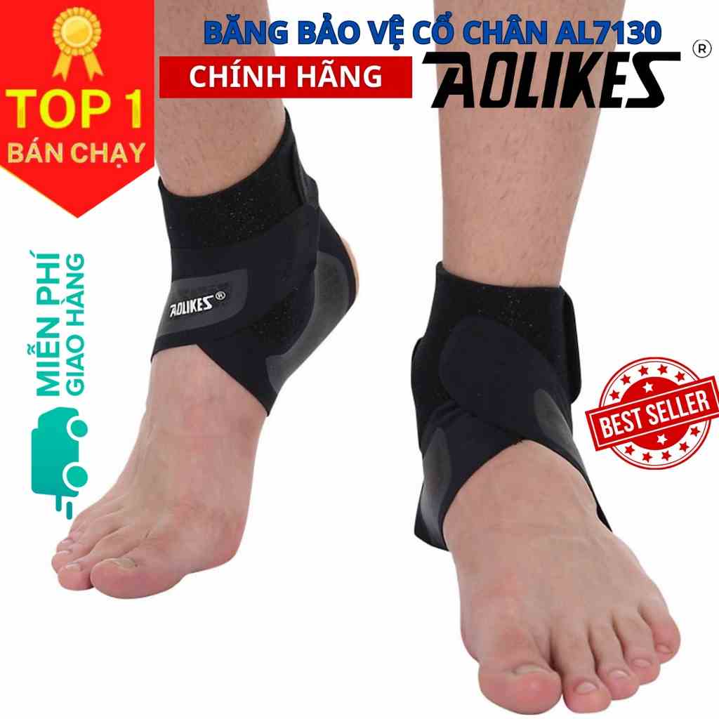 Đai Băng Quấn Cổ Chân Aolikes AL7130 Giúp Bảo Vệ Mắt Cá Chân, Chống Lật Cổ Chân Khi Chơi Thể Thao, Đá Bóng