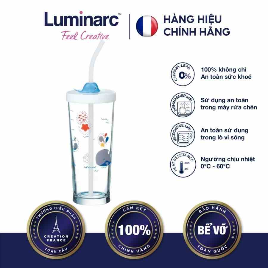 [Mã BMLTA35 giảm đến 35K đơn 99K] Ly thuỷ tinh đổi màu Luminarc Lille Scale Whale 425ml - LUSCP9886