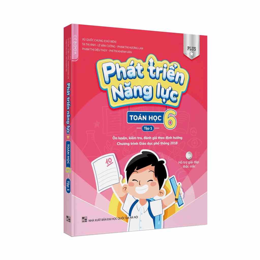 Sách tham khảo lớp 6 chương trình mới - Phát triển năng lực Toán học 6 - Tập 1 (Plus) - Chính hãng CCbook