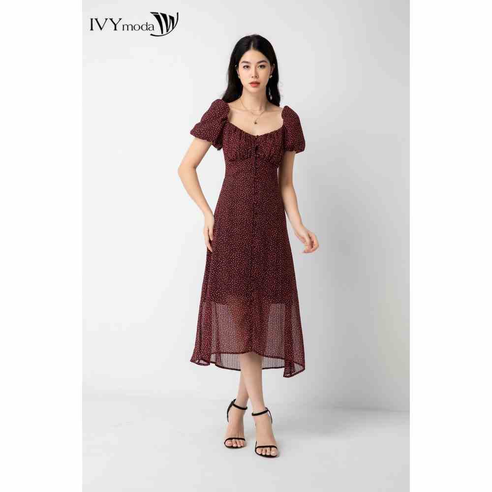 Đầm nữ họa tiết hoa IVY moda MS 48M6687