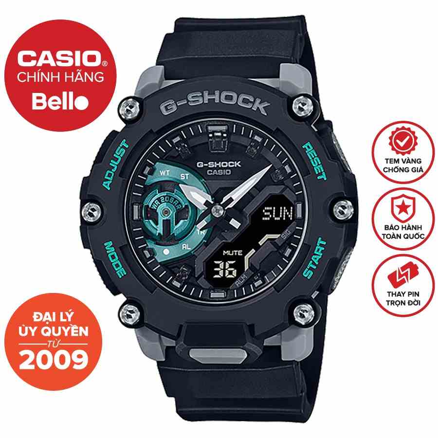 Đồng hồ Nam Dây nhựa Casio G-Shock GA-2200M-1ADR chính hãng bảo hành 5 năm Pin trọn đời