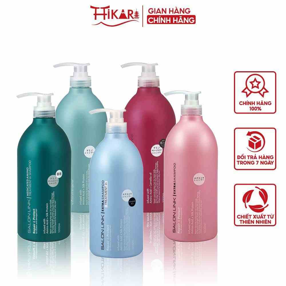 Dầu gội phục hồi tóc hư tổn Kumano Salon link Extra Shampoo 1000ml