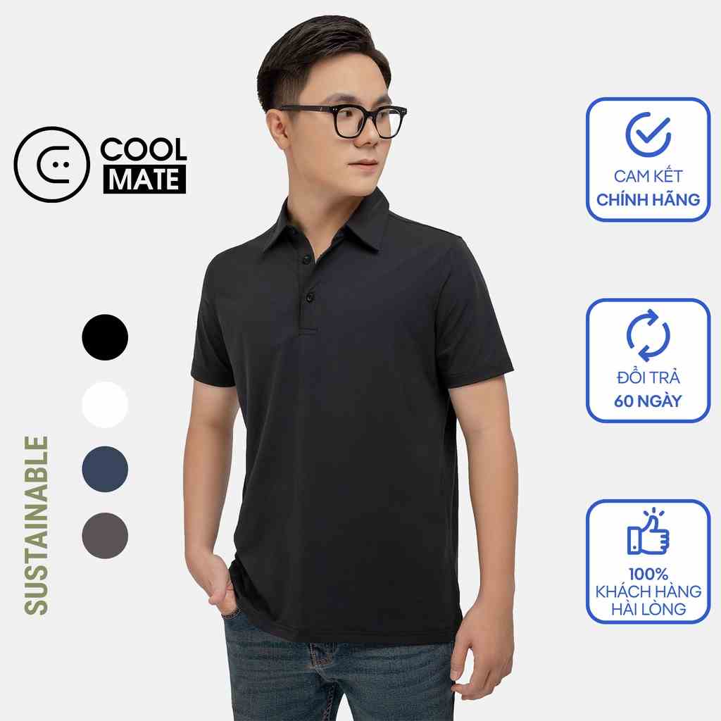 Áo Polo nam Excool khô thoáng chống nhăn thương hiệu Coolmate