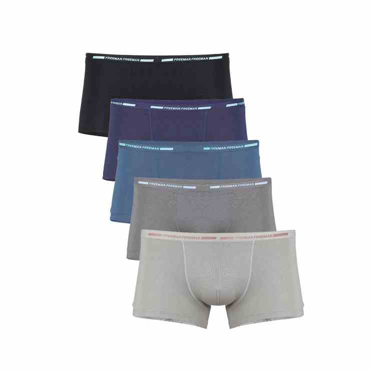 [Mã BMLTA35 giảm đến 35K đơn 99K] [FREEMAN] Combo 5 quần boxer nam 517