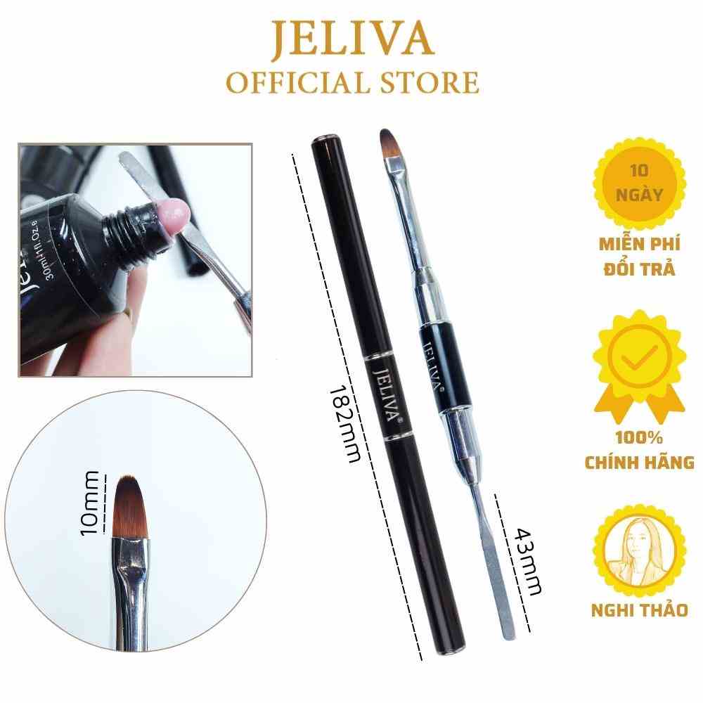 Cọ đắp gel đa năng JELIVA 2 đầu