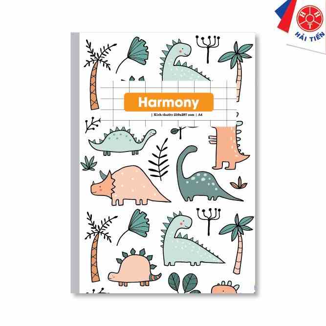 [Mã BMLTB35 giảm đến 35K đơn 99K] HẢI TIẾN Sổ kẻ ngang Harmony A4 300trang Lốc 5 quyển - Có lề