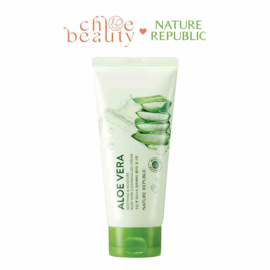 Kem tẩy trang Lô hội NATURE REPUBLIC Soothing & Moisture Aloe Vera Cleansing Gel Cream 150ml