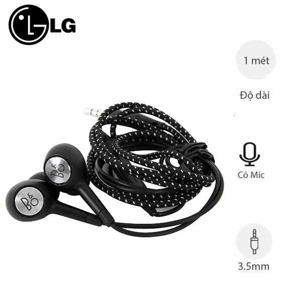 Tai nghe LG B&O dùng cho V20,V30 , V40 - Âm thanh chân thật , nghe nhạc đỉnh cao (tặng kèm bao da )