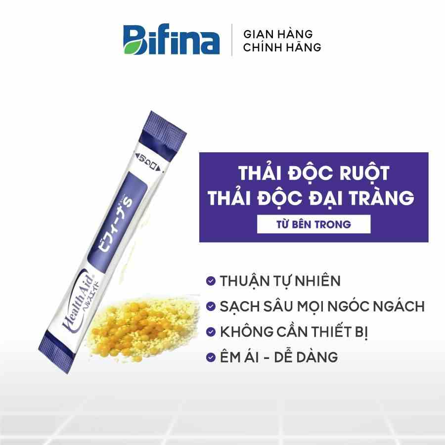 Thải Độc Đại Tràng - BIFINA NHẬT BẢN, loại S 1 gói - Nhuận tràng, Detox, không dùng cafe