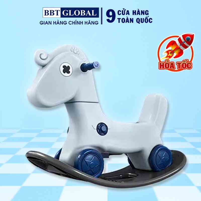 Ngựa bập bênh kết hợp chòi chân quay 90 độ 4 trong 1 RK-511B BBT GLOBAL