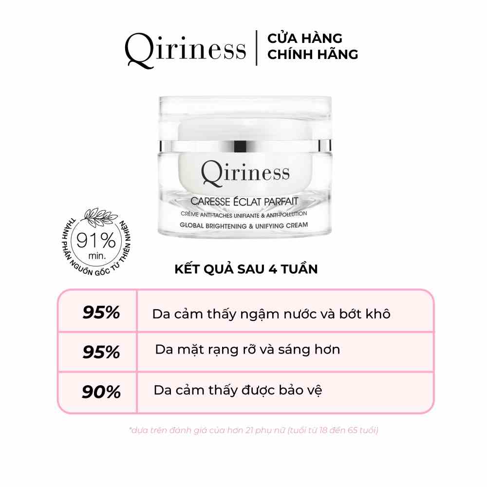 Kem dưỡng làm sáng da, mờ thâm nám và bảo vệ da Qiriness Global Brightening & Unifying Cream 50ml