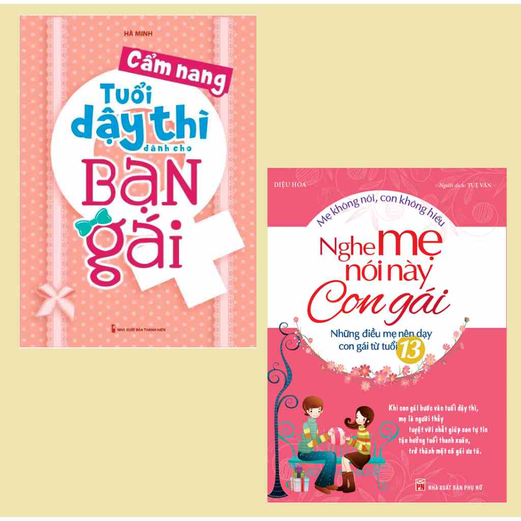 Sách - Combo 3 cuốn Cẩm nang tuổi dậy thì dành cho bạn gái + 80 lời mẹ gửi con gái + nghe mẹ nói này con gái