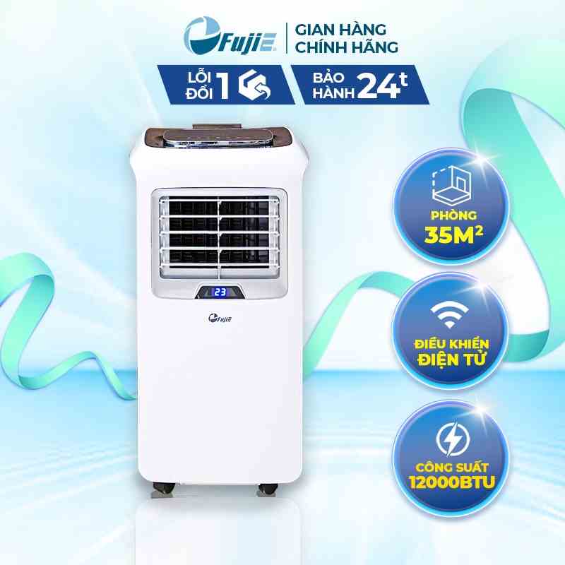 Máy lạnh đứng di động nhập khẩu FUJIE công nghệ Nhật Bản - Công suất làm lạnh 12000BTU - Bảo hành điện tử toàn quốc