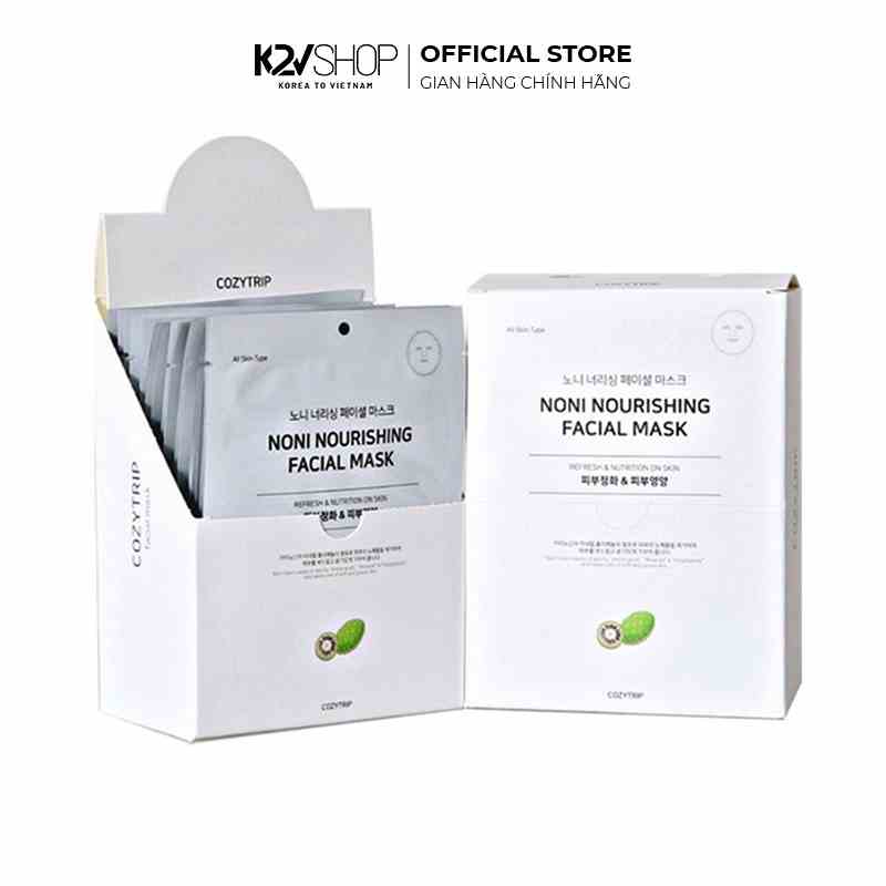 Mặt Nạ Cấp Ẩm Tái Tạo Da Cozy Noni Nourishing Facial Mask (18g/ miếng) - K2V Shop