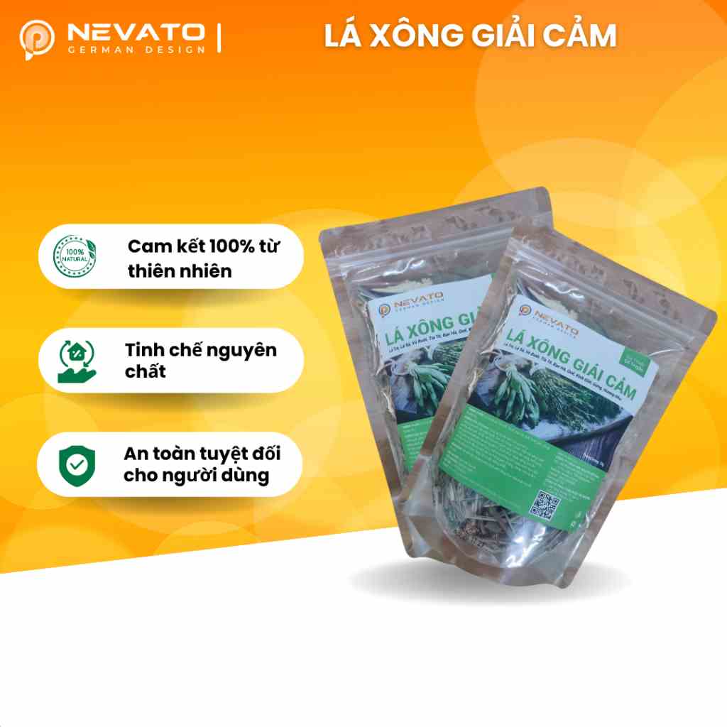 Lá Xông Giải Cảm Nevato Trọng Lượng 70 Gam