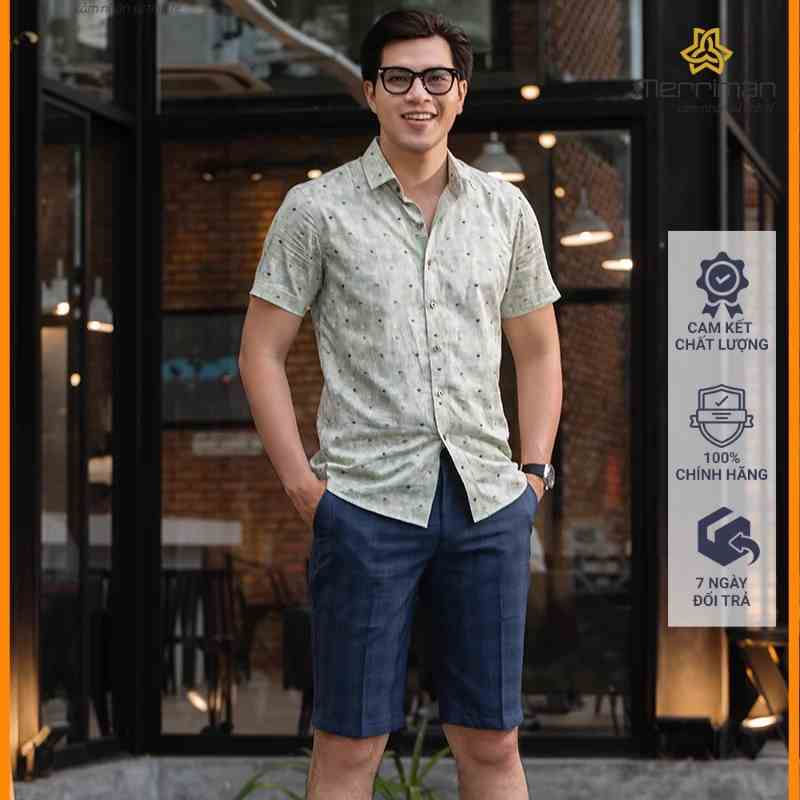 Áo sơ mi nam casual ngắn tay Merriman mã THMCS207 trẻ trung