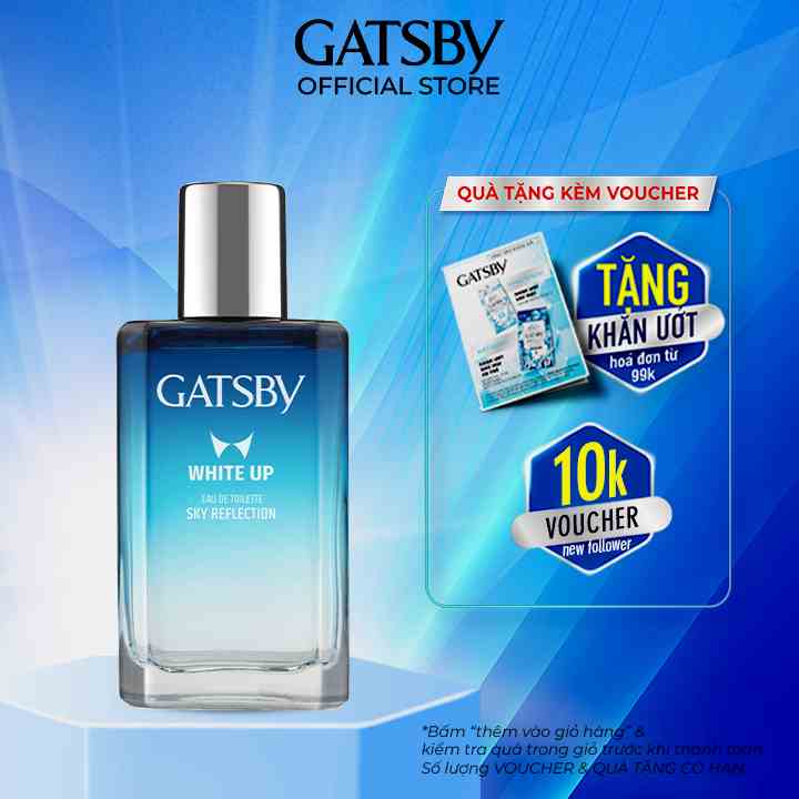 [Mã BMLTB35 giảm đến 35K đơn 99K] Nước Hoa GATSBY White Up Eau De Toilette Sky Reflection 50ml